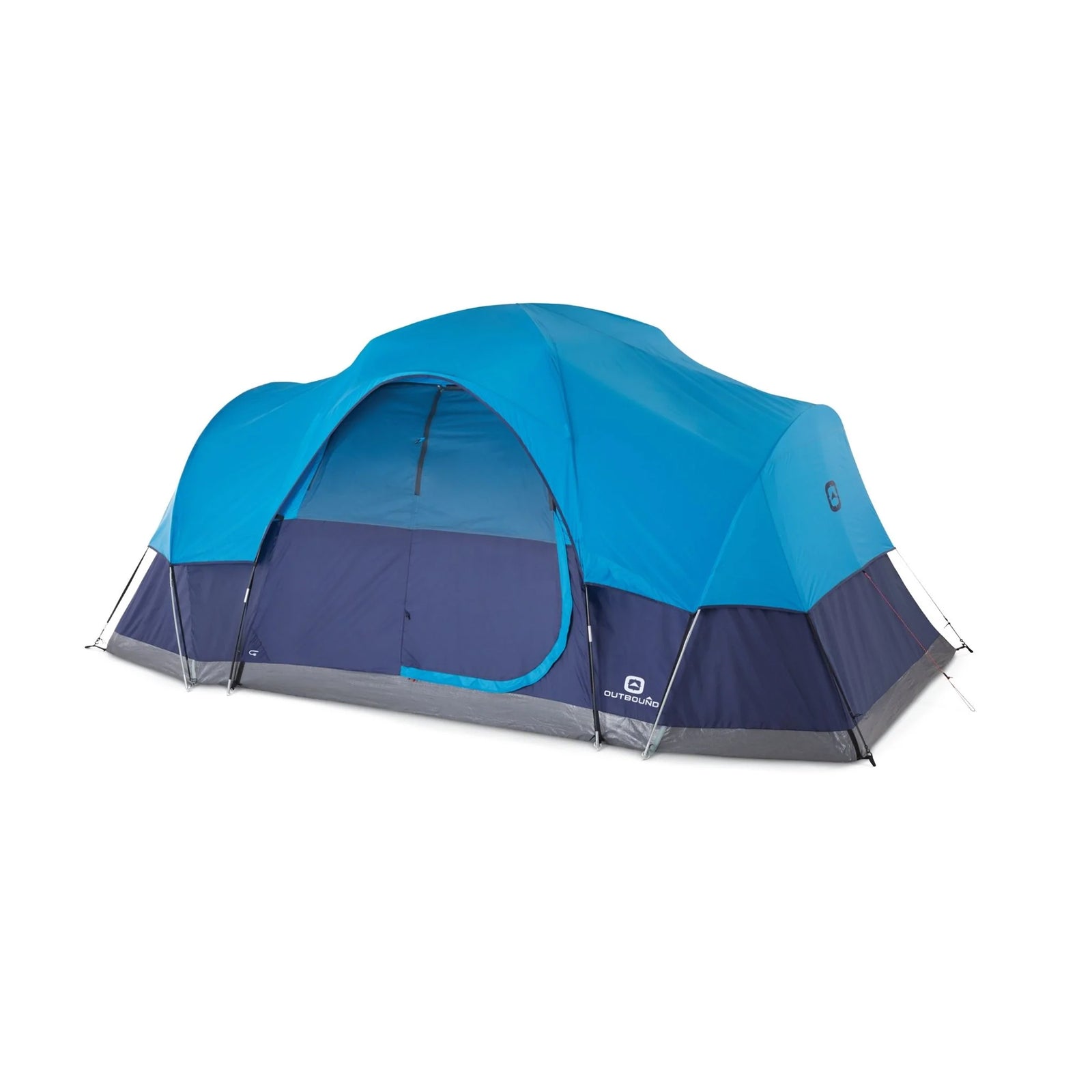 Outbound 8 Person 3 Season Easy Up Camping Dome Tent w/Mesh Wall & Rainfly(Used) - VMInnovations