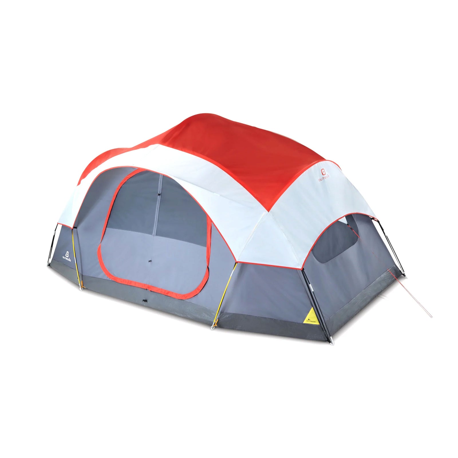Outbound 8 Person Easy Up Camping Dome Tent with Rainfly & Bag (Open Box) - VMInnovations