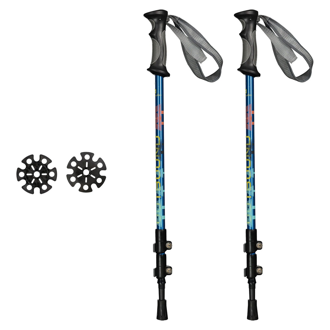 Lightweight 25" Aluminum Snowshoes Kit w/ Poles & Carrying Tote (For Parts)