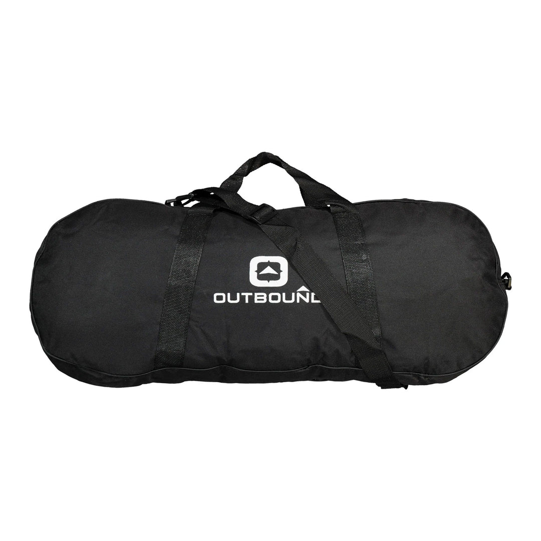 Outbound Lightweight 25 In Aluminum Snowshoes Kit with Poles & Carrying Tote Bag