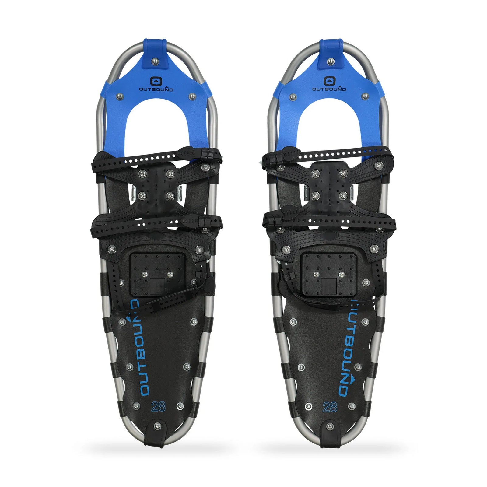 Outbound Men & Women's Lightweight 28 x 8" Aluminum Snowshoes, Black (Open Box) - VMInnovations