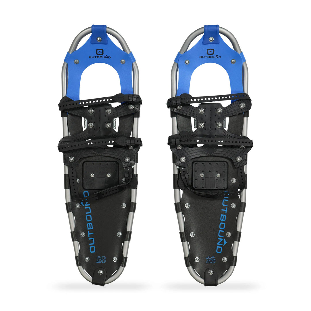 Outbound Men & Women's Lightweight 28 x 8" Aluminum Snowshoes, Black (Open Box)