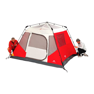 Outbound QuickCamp 6 Person Cabin Tent with Rainfly and Carry Bag (Open Box) - VMInnovations