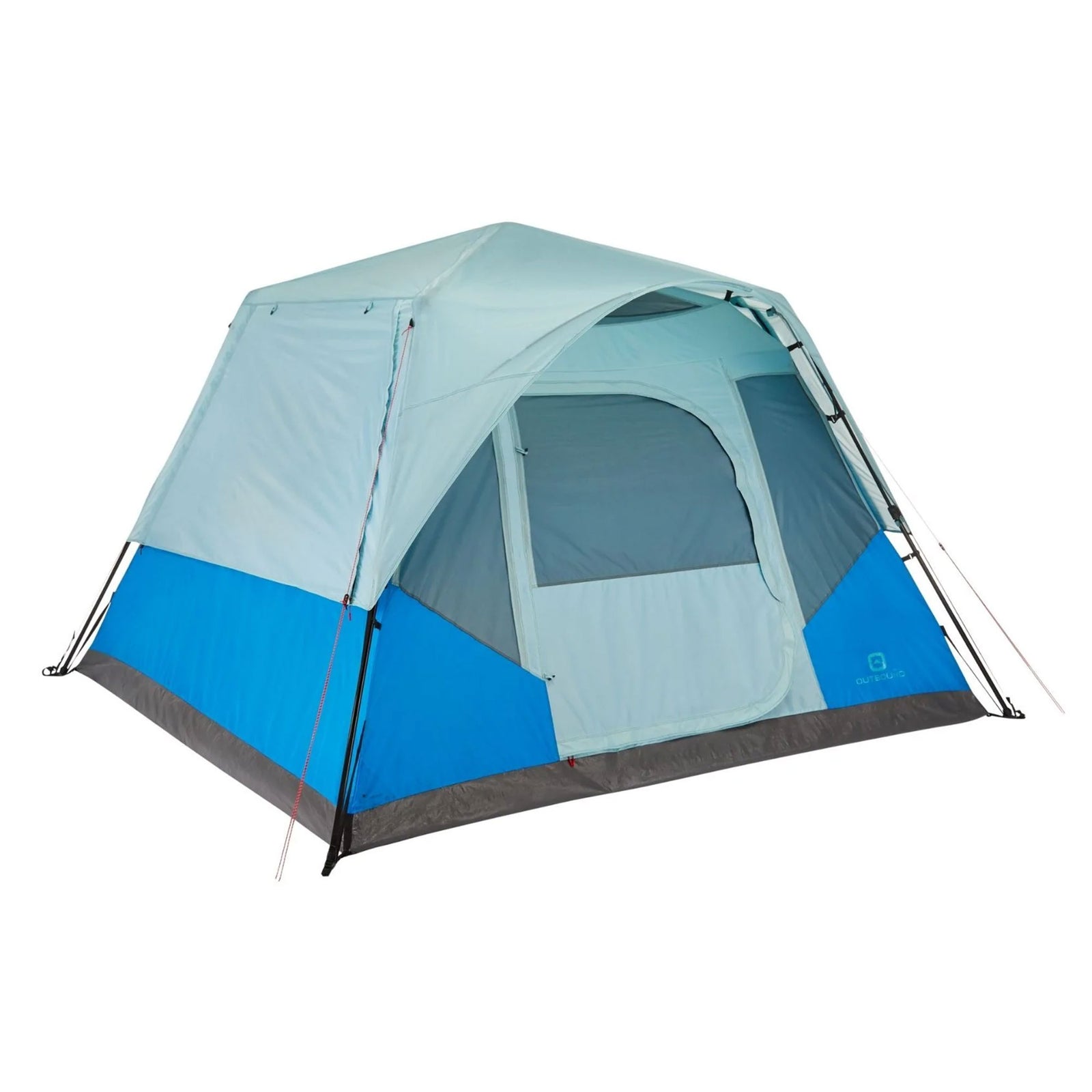 Outbound QuickCamp 6 Person 3 Season Cabin Tent w/Rainfly & Carry Bag (Open Box) - VMInnovations