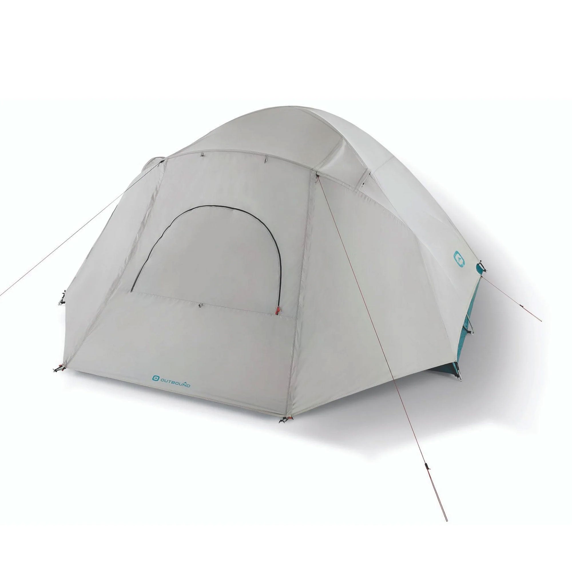 Outbound 8 Person 3 Season Camping Black-Out Dome Tent with Rainfly, Gray/White - VMInnovations