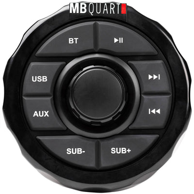MB Quart UNI8.1R Rugged 160 Watt Universal UTV Tuned Audio Speaker System, Black