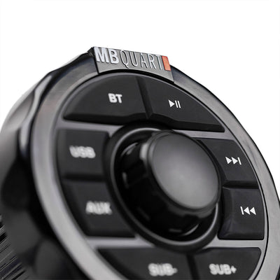 MB Quart UNI8.1R Rugged 160 Watt Universal UTV Tuned Audio Speaker System, Black