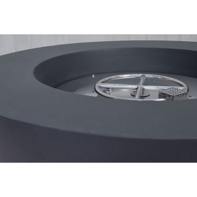 Elementi Natural Gas Lunar Bowl Fire Pit w/Auto Ignition, Dark Grey (Open Box) - VMInnovations