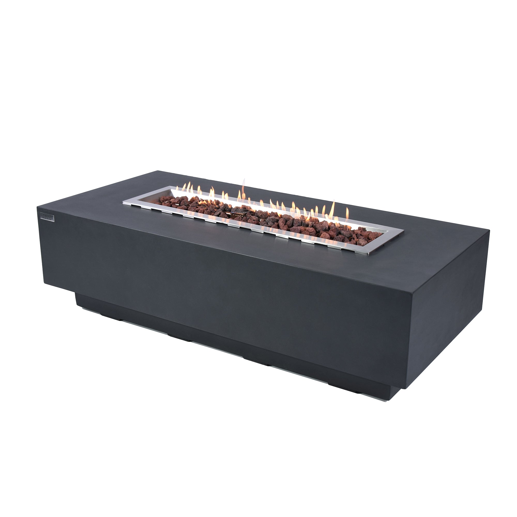 Elementi Granville 60" Concrete Outdoor 45,000 BTU Liquid Propane Fire Pit Table