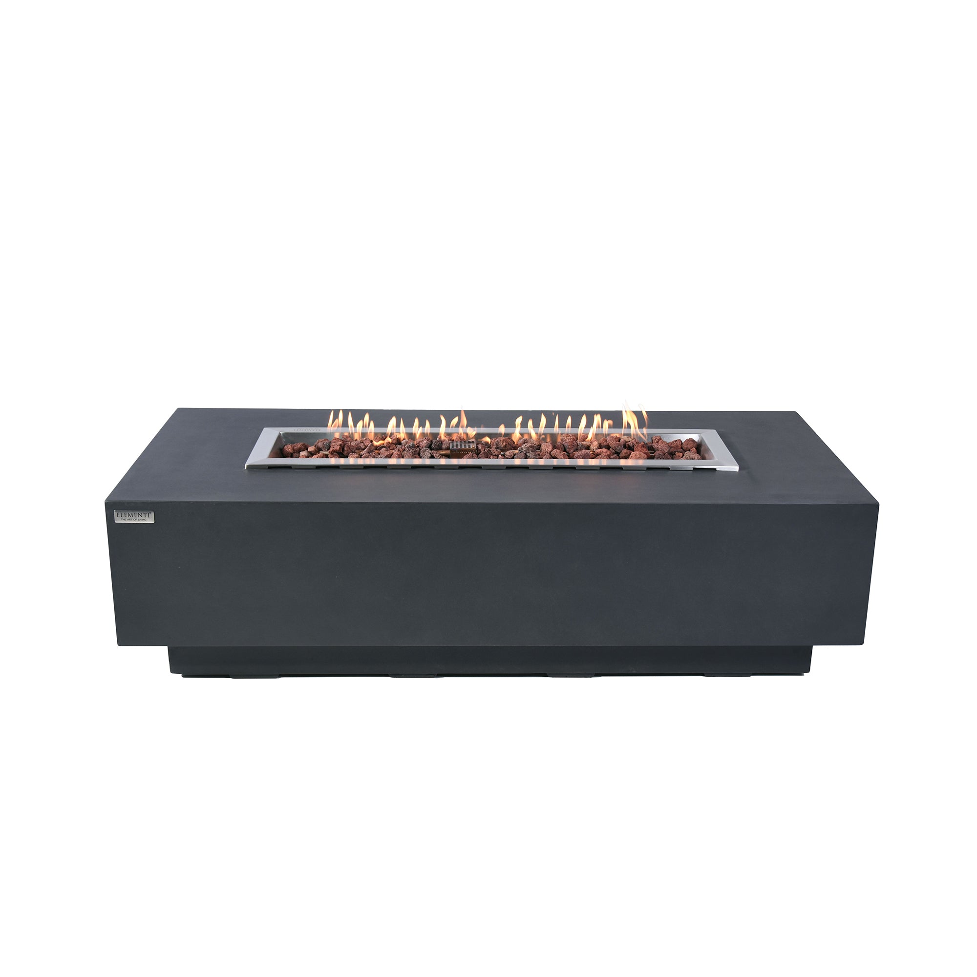 Elementi Granville 60" Concrete Outdoor 45,000 BTU Liquid Propane Fire Pit Table