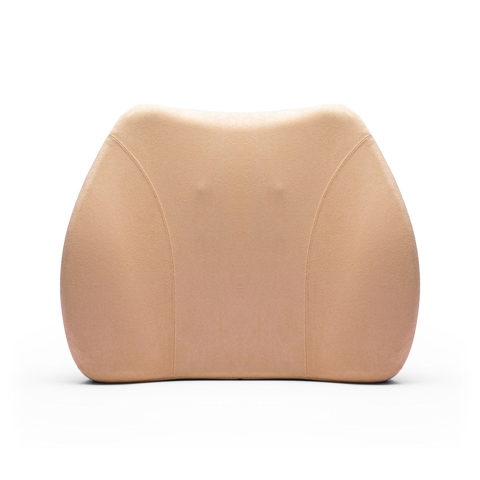 WENNEBIRD Model Q Lumbar Memory Foam Support Pillow to Improve Posture, Beige - VMInnovations