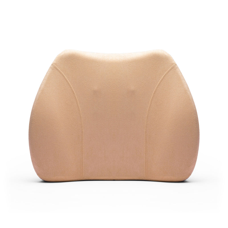 WENNEBIRD Model Q Lumbar Memory Foam Support Pillow to Improve Posture, Beige