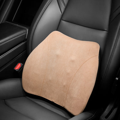 WENNEBIRD Model Q Lumbar Memory Foam Support Pillow to Improve Posture, Beige - VMInnovations