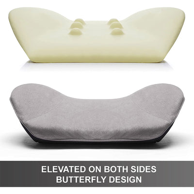 WENNEBIRD Model Q Lumbar Memory Foam Support Pillow to Improve Posture, Grey - VMInnovations