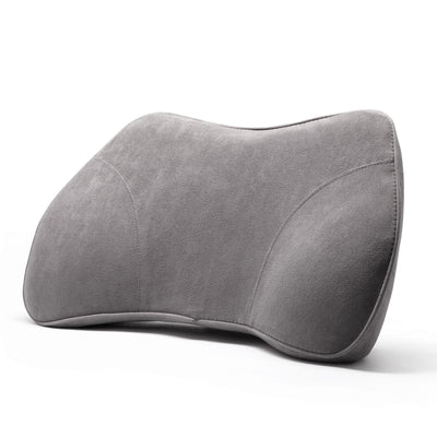 WENNEBIRD Model B Lumbar Memory Foam Support Pillow to Improve Posture, Grey
