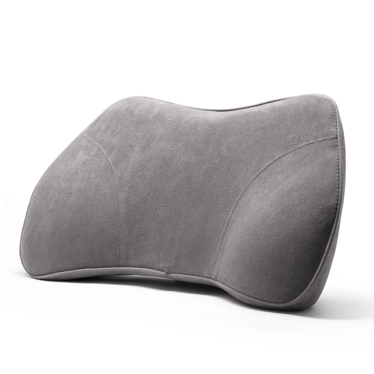 WENNEBIRD Lumbar Memory Foam Support Pillow to Improve Posture, Grey (Used)