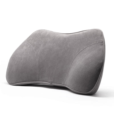 WENNEBIRD Lumbar Memory Foam Support Pillow to Improve Posture, Grey (Used)
