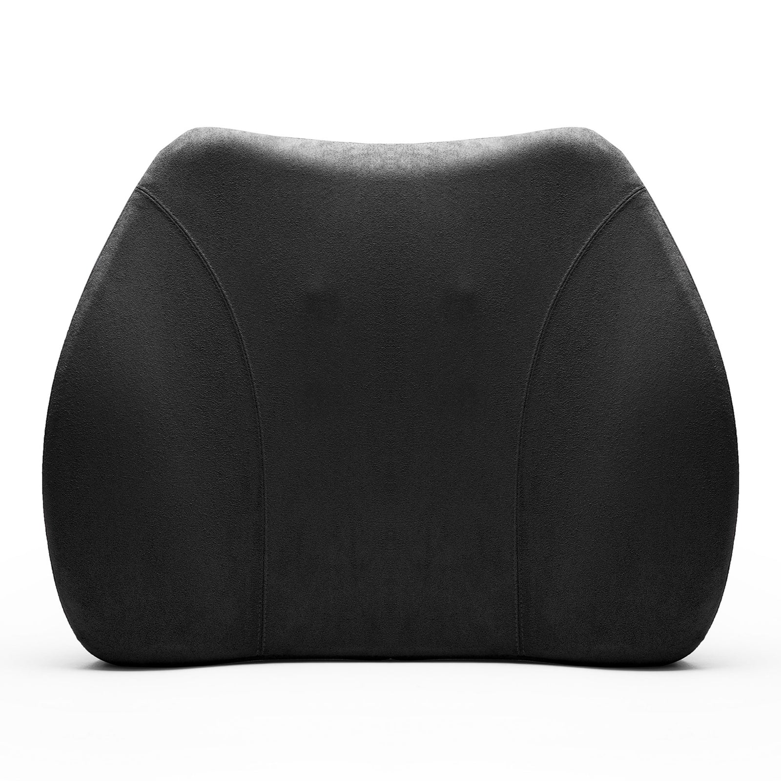 WENNEBIRD Model Q Lumbar Memory Foam Support Pillow to Improve Posture, Black - VMInnovations