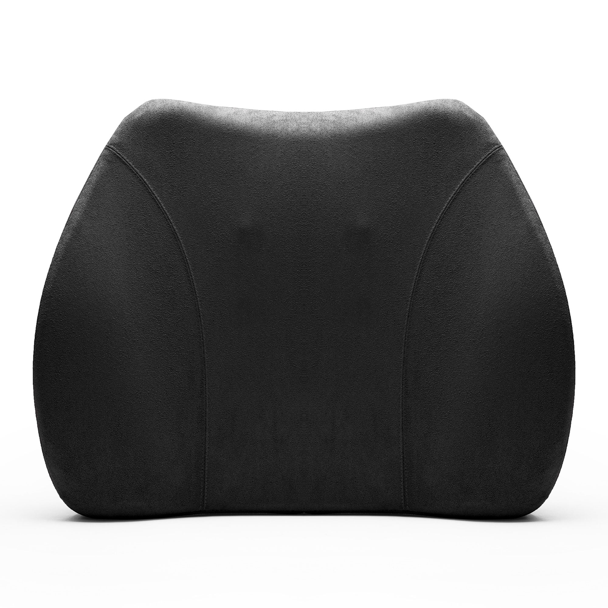 WENNEBIRD Model Q Lumbar Memory Foam Support Pillow to Improve Posture, Black - VMInnovations