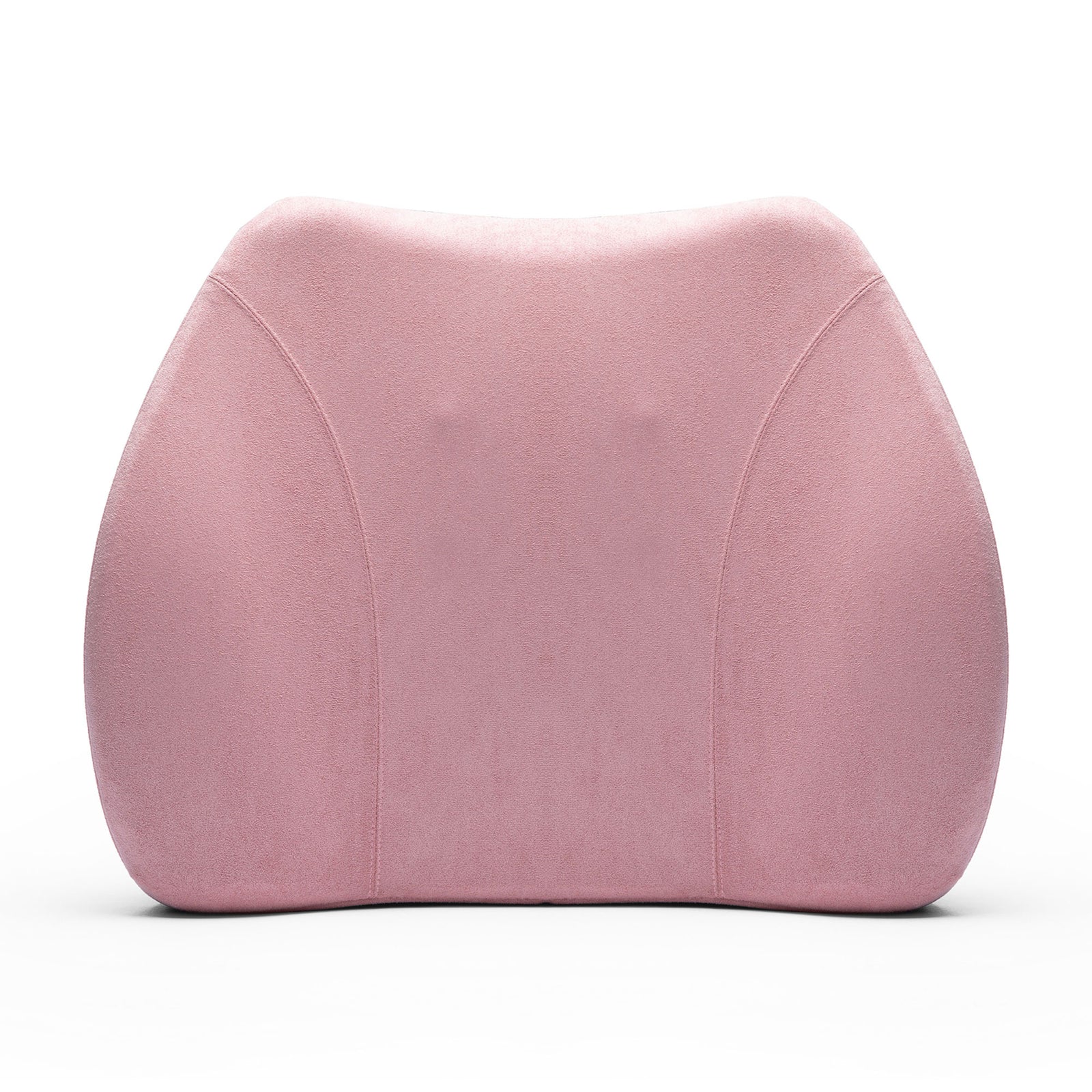 WENNEBIRD Model Q Lumbar Memory Foam Support Pillow to Improve Posture, Pink - VMInnovations