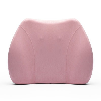 Model Q Lumbar Memory Foam Support Pillow to Improve Posture, Pink (Open Box)