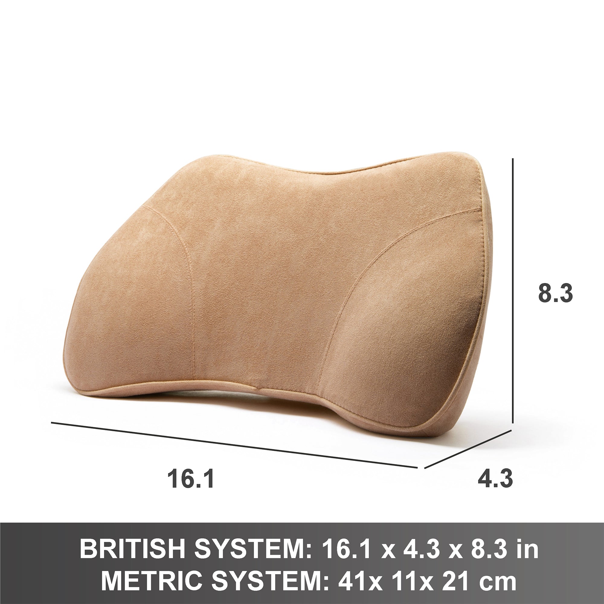 WENNEBIRD Model B Lumbar Memory Foam Support Pillow to Improve Posture(Open Box) - VMInnovations