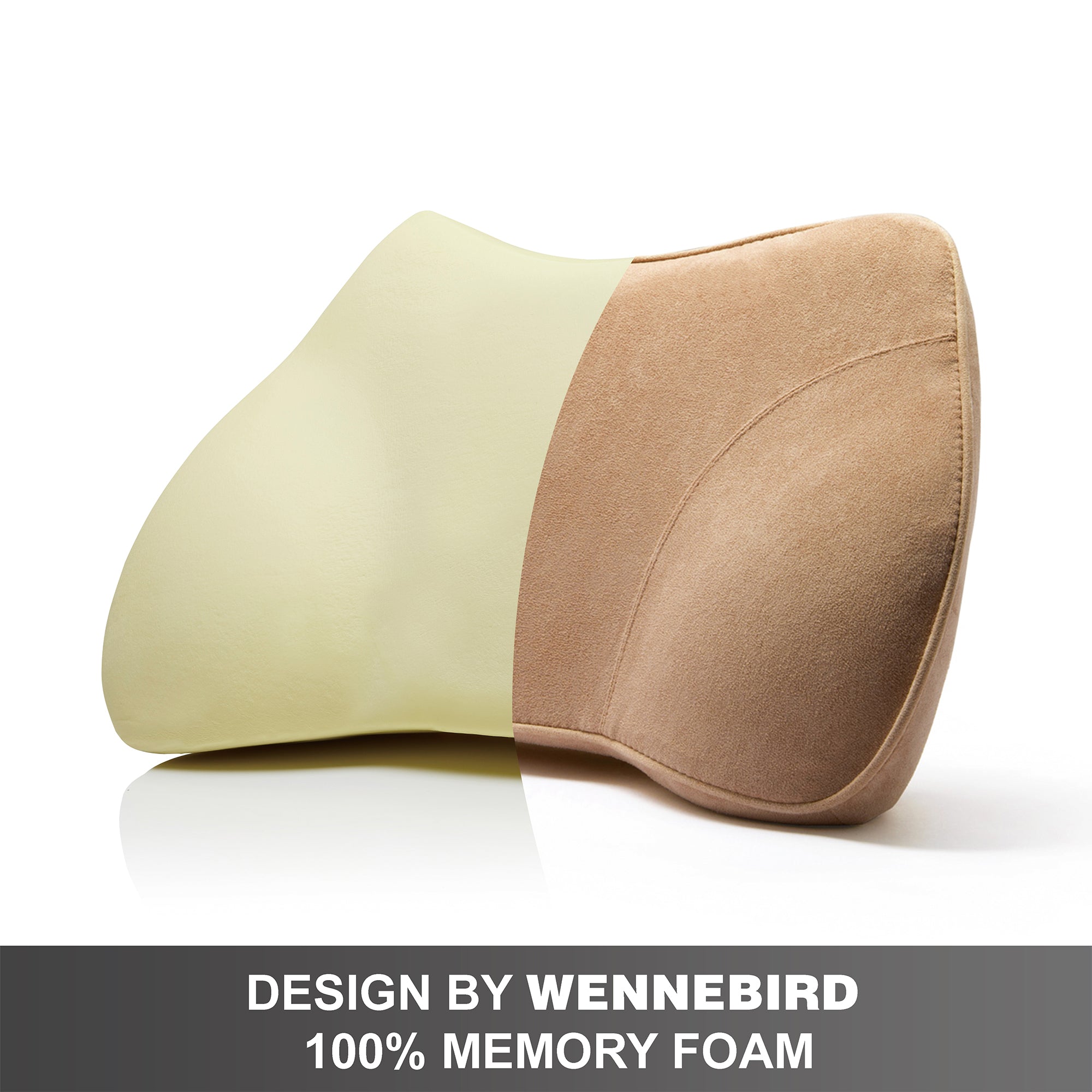 WENNEBIRD Model B Lumbar Memory Foam Support Pillow to Improve Posture(Open Box) - VMInnovations