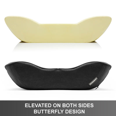 WENNEBIRD Model B Lumbar Memory Foam Pillow to Improve Posture, Black (Used)