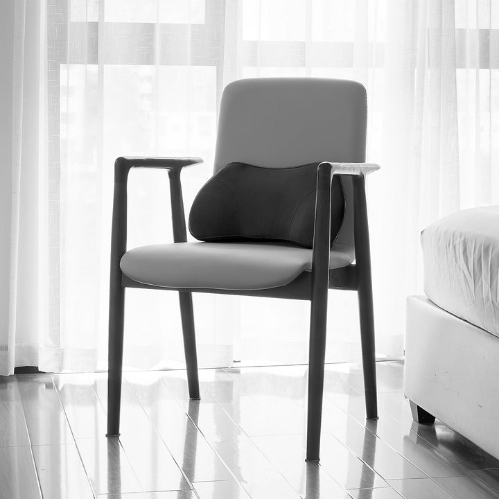 WENNEBIRD Model B Lumbar Memory Foam Pillow to Improve Posture, Black (Used) - VMInnovations