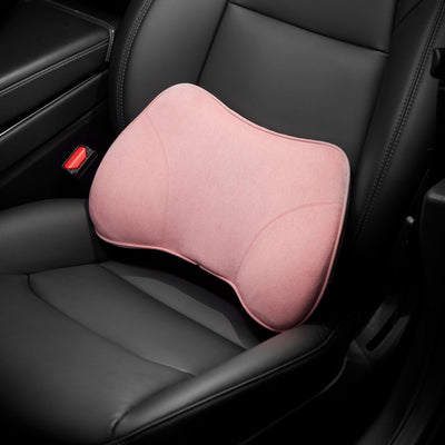 WENNEBIRD Model B Lumbar Memory Foam Support Pillow to Improve Posture, Pink