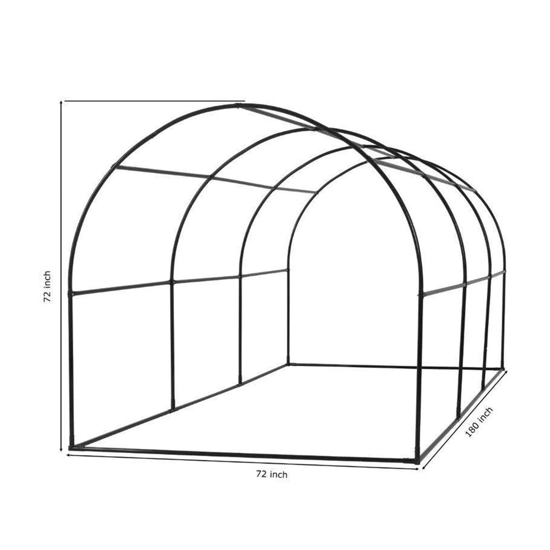 Upper Bounce Ogrow 2 Door Walk In Greenhouse with Ventilation Windows, White - VMInnovations