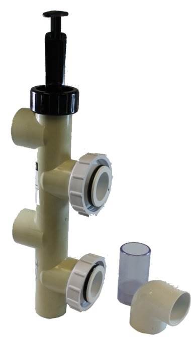PENTAIR 263064 2" PVC Slide Pump Backwash Valve Side Mount Sand/DE (Used)