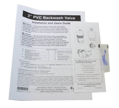 PENTAIR 2" PVC Slide Pump Backwash Valve Side Mount Sand/DE Filter (Open Box)