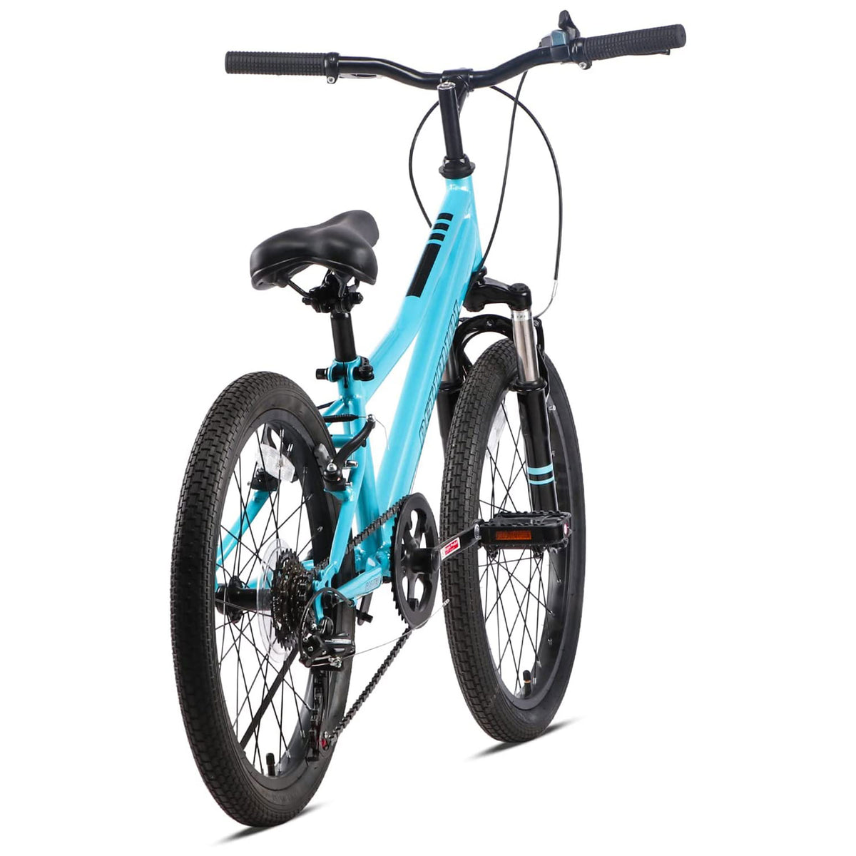Cyclone 20 Inch 6 Speed Kids Mountain Bike for 5-9 Year Olds, Cyan (Open Box)