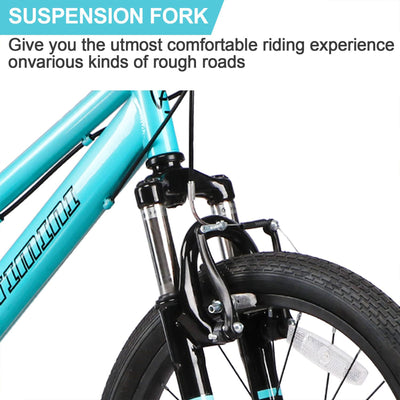 Cyclone 20 Inch 6 Speed Kids Mountain Bike for 5-9 Year Olds, Cyan (Open Box)