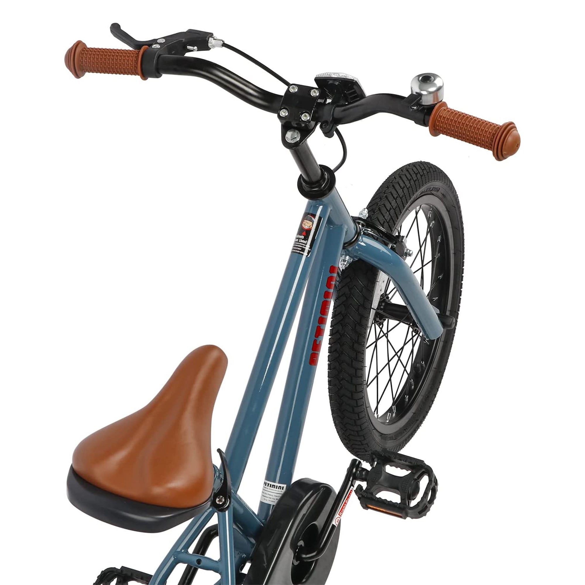 16" BMX Style Kids Bike w/ Training Wheels for 4-7 Years Old, Gray (Used) - VMInnovations