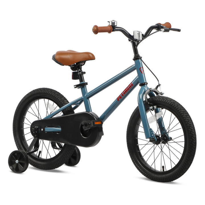 16" BMX Style Kids Bike w/ Training Wheels for 4-7 Years Old, Gray (Used)