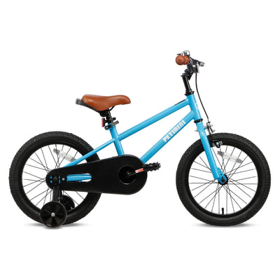 Petimini 16' BMX Style Bike w/Training Wheels for 4-7 Yrs Old, Blue (For Parts)