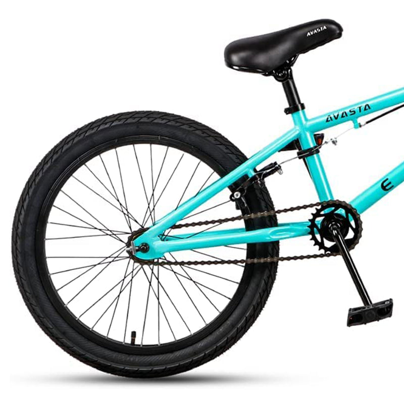 AVASTA 18 Inch Kid Freestyle BMX Bicycle for Beginner Riders, Ages 5 to 8, Mint