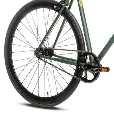 AVASTA 700C 54 In Single Speed Loop Fixed Gear Urban Commuter Bike, Green (Used)