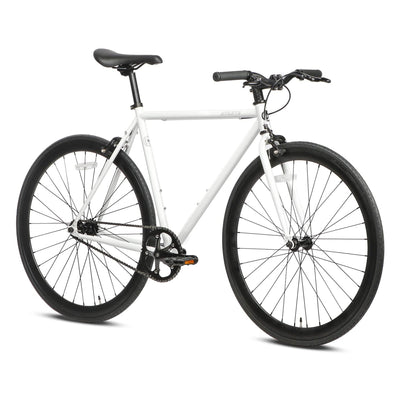 AVASTA 700C 50 In Single Speed Loop Fixed Gear Urban Commuter Bike, White (Used)