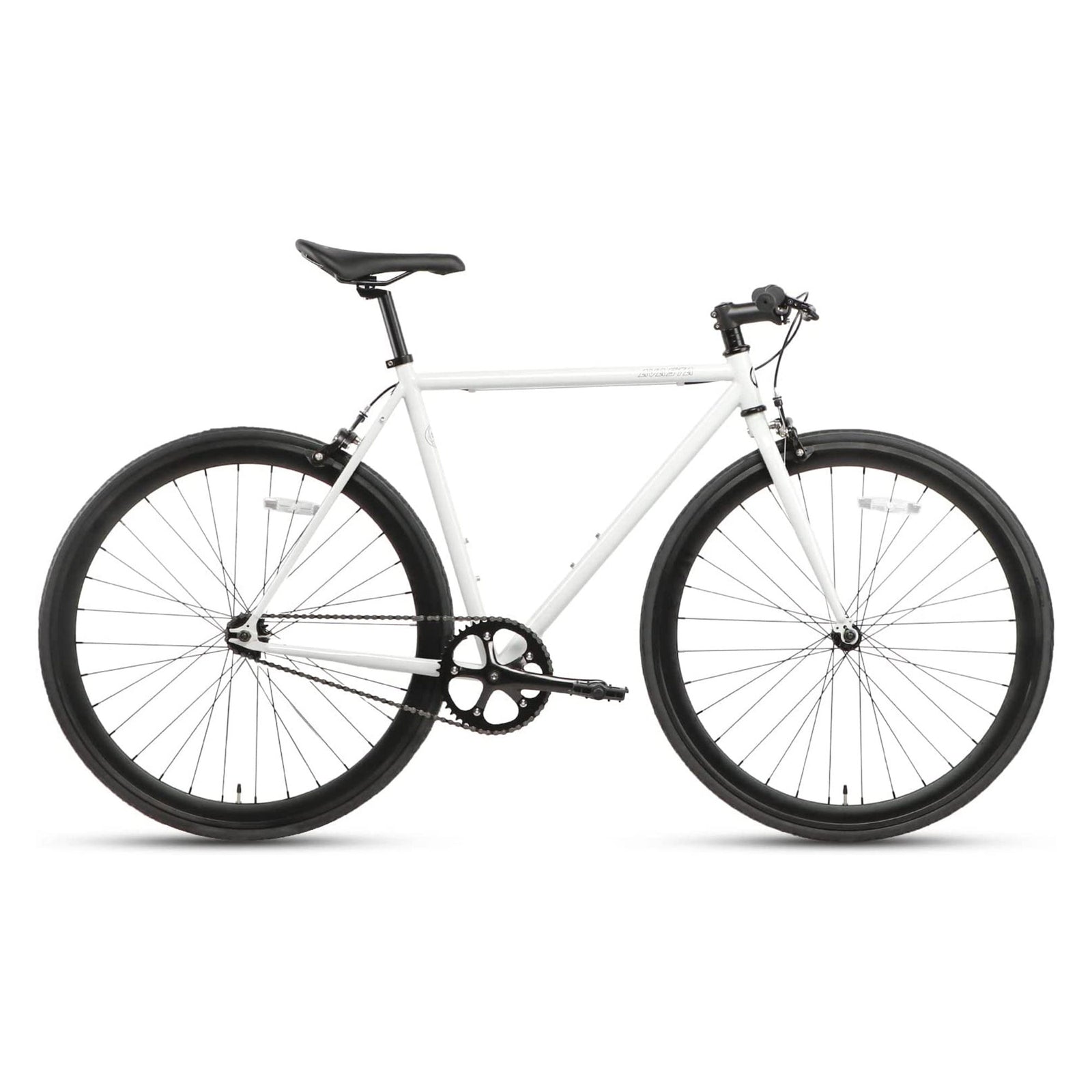 AVASTA 700C 54 In Single Speed Loop Fixed Gear Urban Fixie Bike, White (Used) - VMInnovations