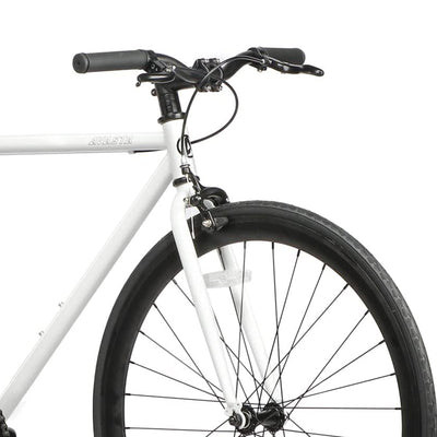 AVASTA 700C 54 In Single Speed Loop Fixed Gear Urban Fixie Bike, White (Used) - VMInnovations