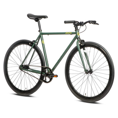 AVASTA 700C 58 In Single Speed Loop Fixed Gear Urban Commuter Fixie Bike, Green