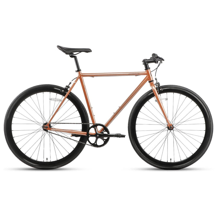 AVASTA 700C 54 In Single Speed Fixed Gear Commuter Fixie Bike, Copper (Open Box)