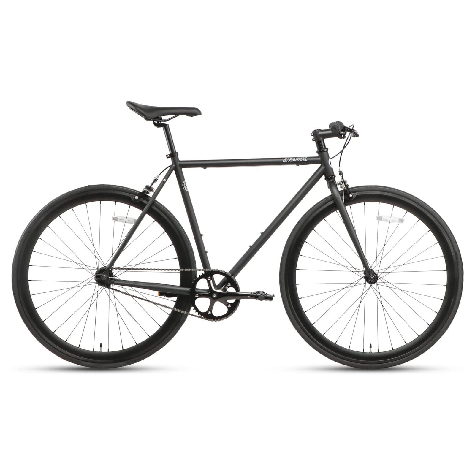 AVASTA 700C 47 In Single Speed Loop Fixed Gear Commuter Fixie Bike, Black (Used) - VMInnovations