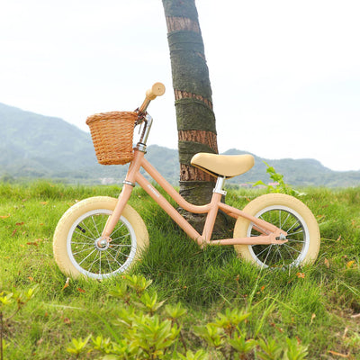 Petimini 12" Kids Balance Bike w/Basket for 2-6 Year Olds, Peach (For Parts) - VMInnovations
