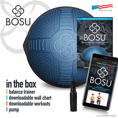 Bosu Home Balance Trainer for Strength, Flexibility, & Cardio Workouts(Open Box)