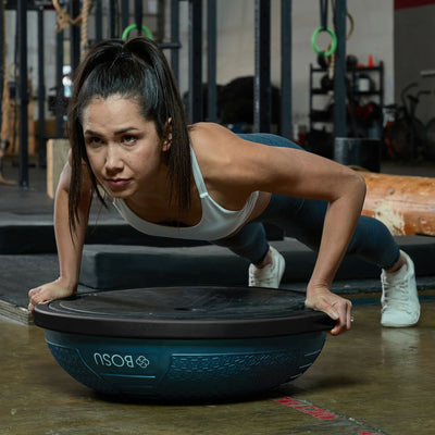 Bosu Home Trainer for Strength, Flexibility, & Cardio Workouts, Blue (For Parts)