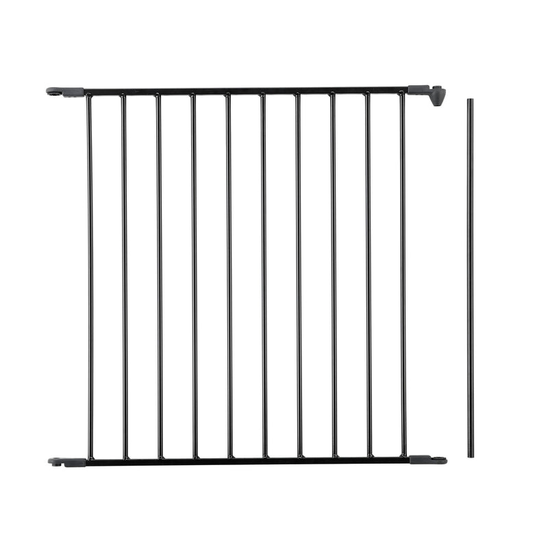 Pet Flex Metal 28.4in Baby Gate Extension Panel Accessory, Black (Open Box)